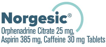 Norgesic® - Orphenadrine Citrate 50mg, Aspirin 770mg, Caffeine 60mg